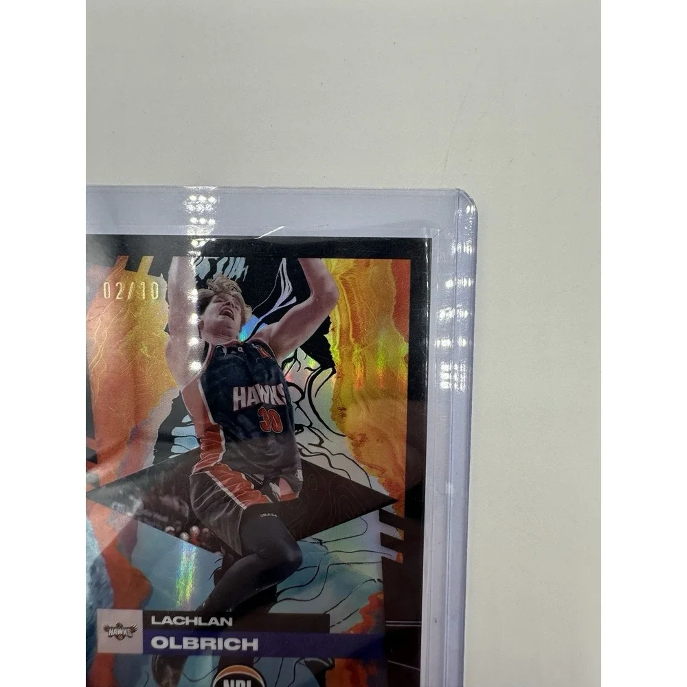2024-25 Topps Chrome NBL Lachlan Olbrich Black Refractor 02/10 #33 SSP